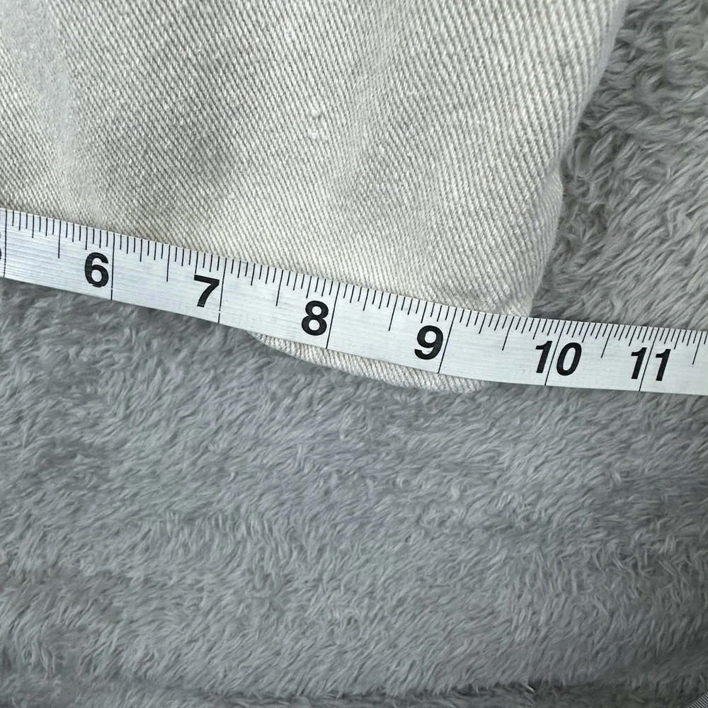 Lioness Women's M Utility‎ Barrel Leg Carpenter Jeans Beige 100% Cotton Workwear